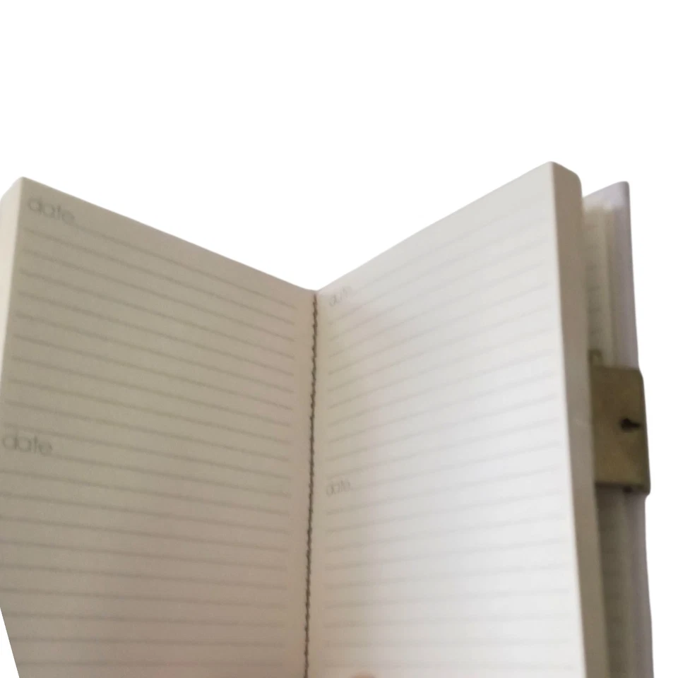 Vintage Diary With Lock Carlton Vintage 1989 Never Written In Purple Flowers  - Image 3 of 4