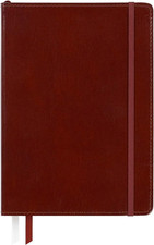 Brown Professional Leather Journal Notebook, 6" W X 8.5" L, 240 Pages