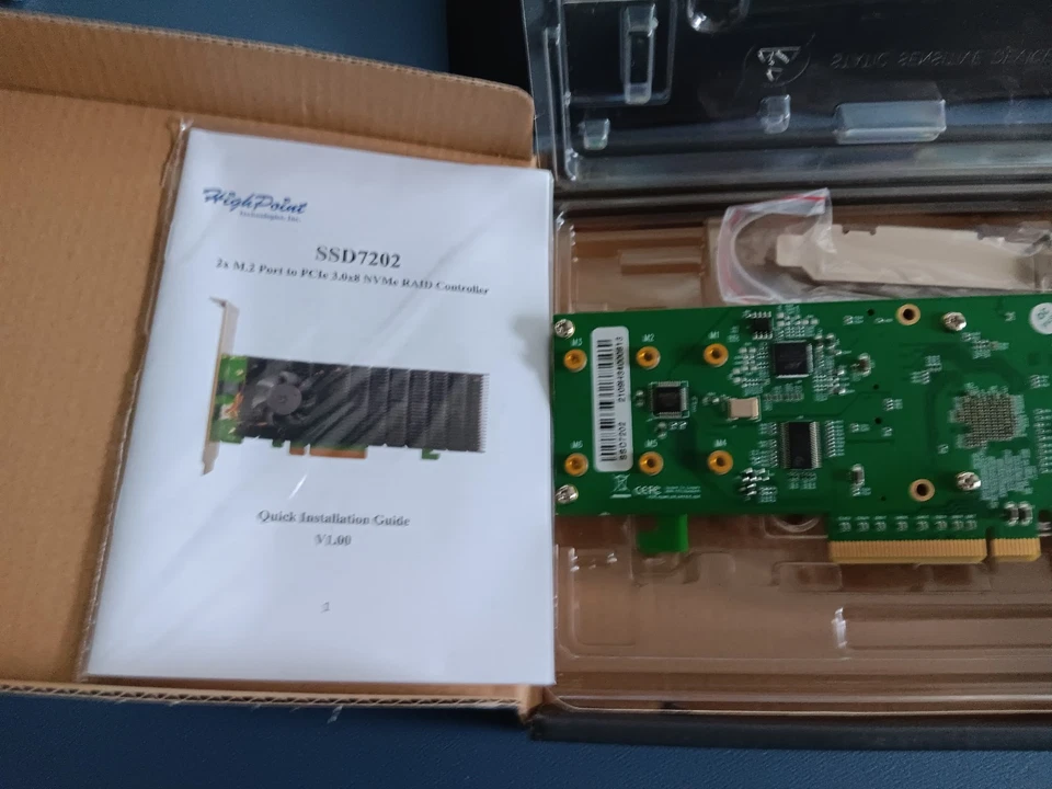 HighPoint Low-Profile bootable NVMe RAID Controller SSD7202 - Image 4 of 4