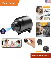 Compact Wireless Camera with Night Vision - Perfect for Baby & Pet Monitoring