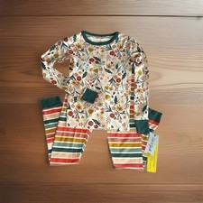 Cat Jack Floral and Stripe Pajama Set Size 6 Girls