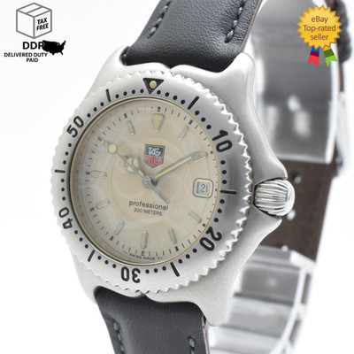 [Near MINT w/New Belt] TAG Heuer SEL 200m WI1310 Silver Women's Date Watch JAPAN