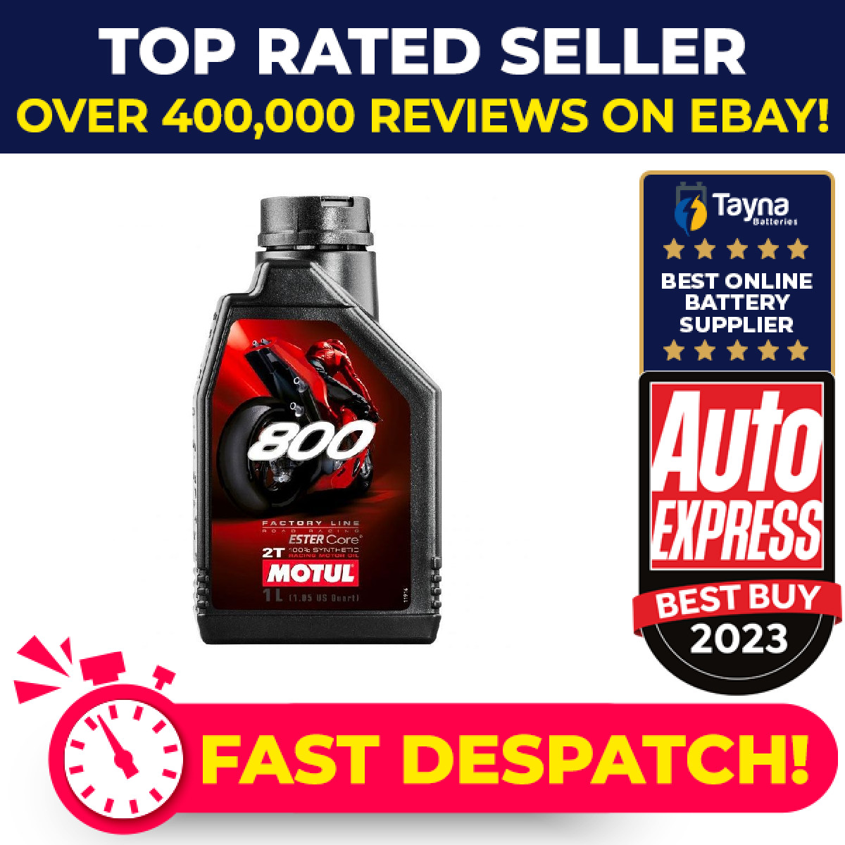 MOTUL 800 Factory Line Road Racing 2T 2 Stroke Oil - 1 Litre