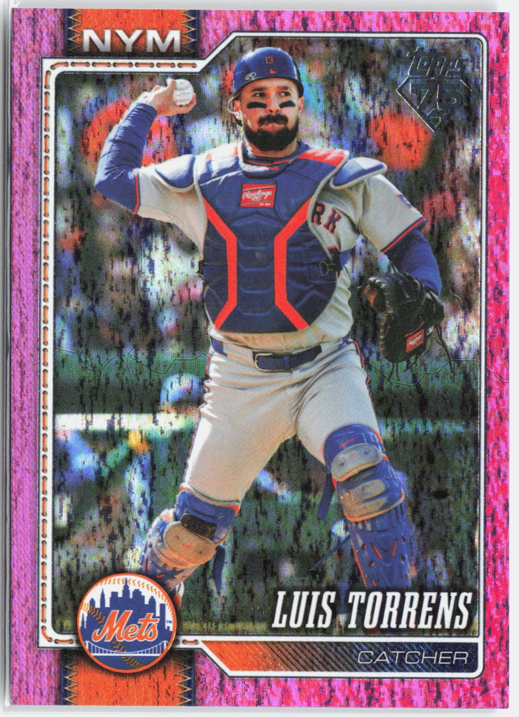 2026 Topps #480 Luis Torrens Pink Holo Foil