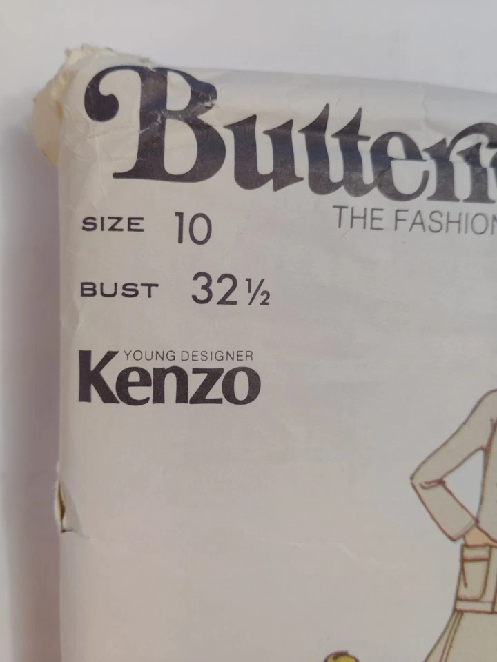 Jacket Top Skirt Pants Shorts 10 Butterick 3124 Sewing Pattern Kenzo VTG Wide - Image 2 of 4