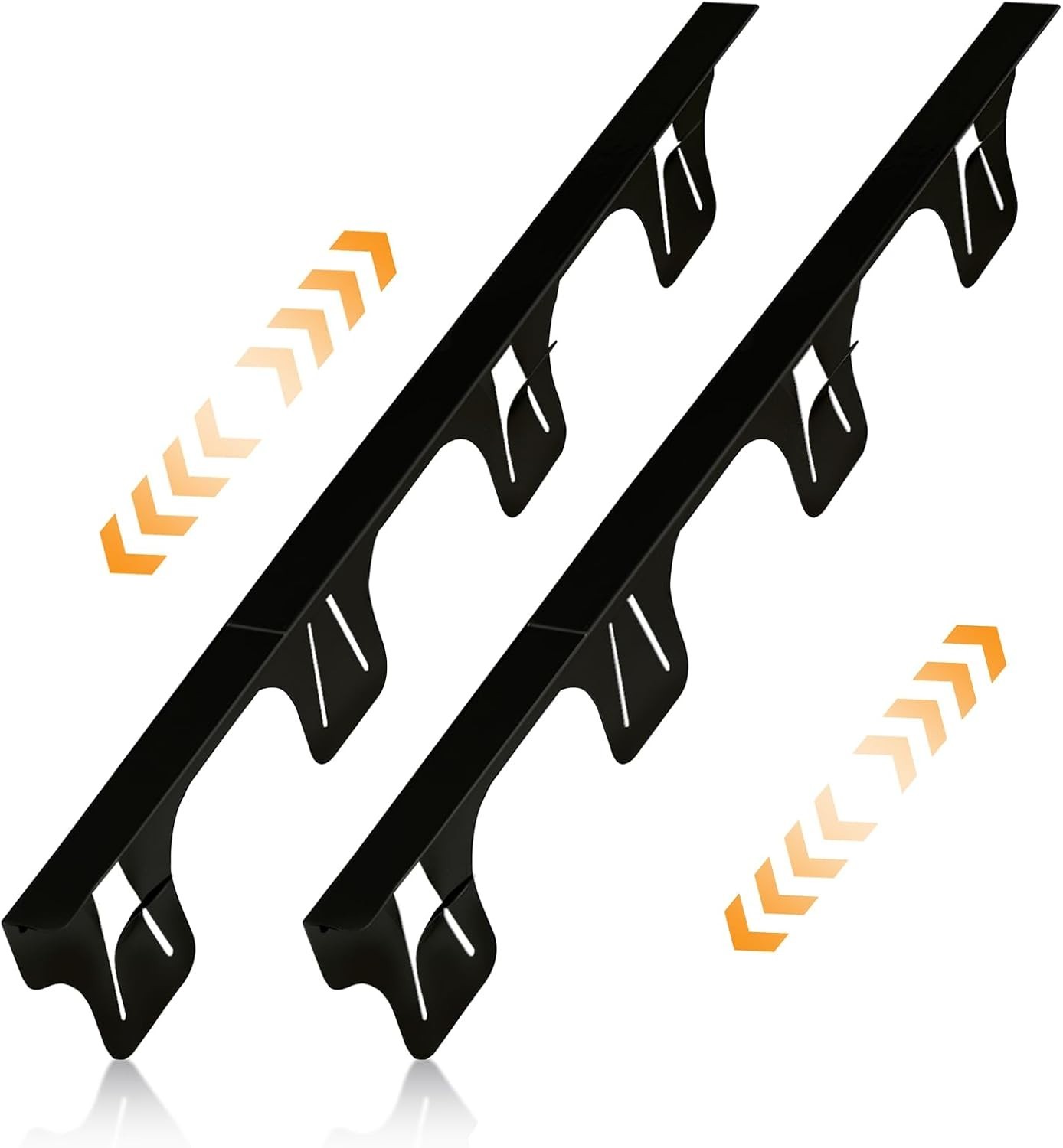 Adjustable Stainless Steel Stove Gap Covers, 13.8-27.5 in, Matte Black