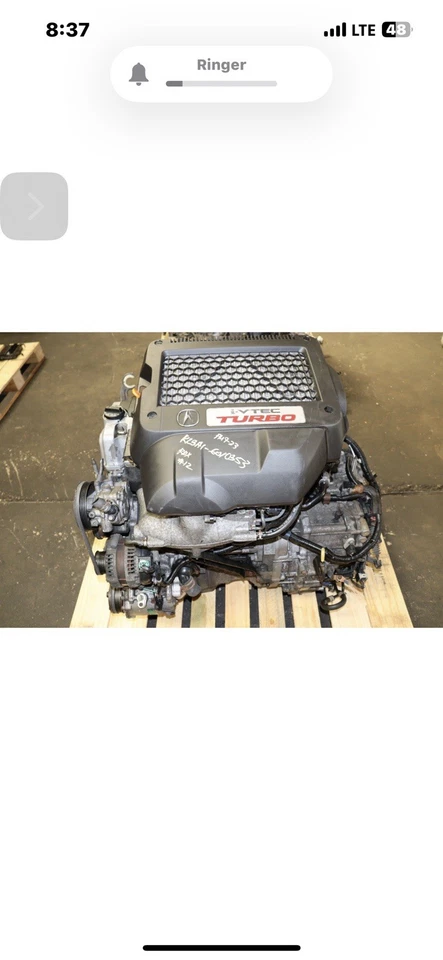 Acura RDX k23A1 2010-2012 motor turbo 2,3 Foto 2 de 2