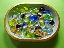 45 Pcs Flat Back Swirl Glass TABLE SCATTER BOWL FILLER Crafts Floral Aquarium