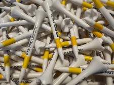 New Pride PTS Evolution Golf Tees Yellow/White 2 3/4 Pick Amount-