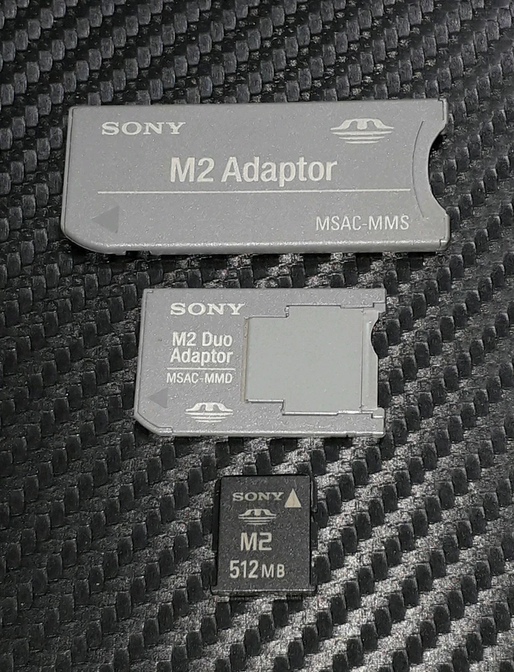 512MB Memory Stick / Pro / Duo Card - For Cybershot DSC Camera M2 + X2 Adapters - Image 2 of 2