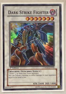 Dark Strike Fighter | CRMS-EN040 | Super Rare | 1st Ed | NM/LP