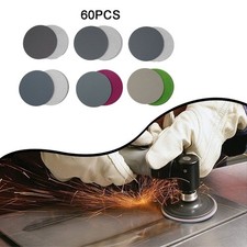 New Practical Sandpaper Sanding Discs Wet And Dry 3in 75mm 60pcs/set Mixed 0.28 per gallon
