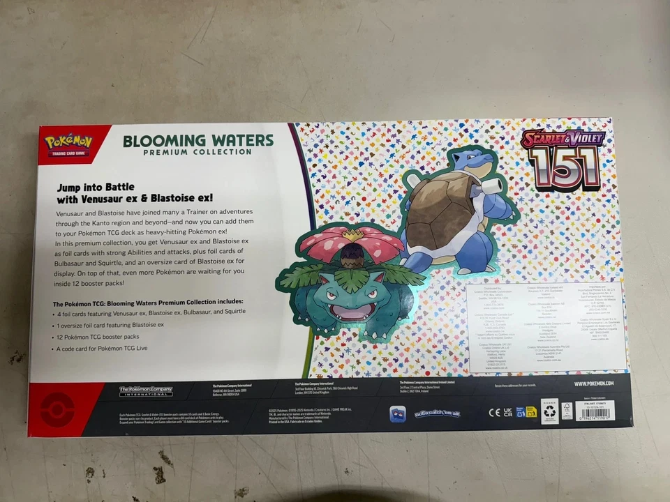 Juego de cartas coleccionables Pokémon Scarlet Violet 151 Blooming Waters Premium Co G2U Foto 2 de 2