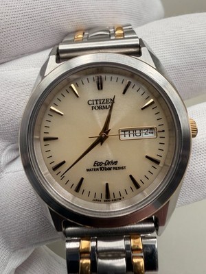 Citizen Forma B800 Eco-Drive Two-Tone Day/Date 37.5mm Solar Men's Watch GN-4W-S