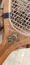 Vintage E. Kent wooden tennis racket, Pawtucket, RI, 12.5oz Rare 1920s Antique