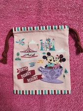 Disneyland Drawstring Bag Mickey & Minnie