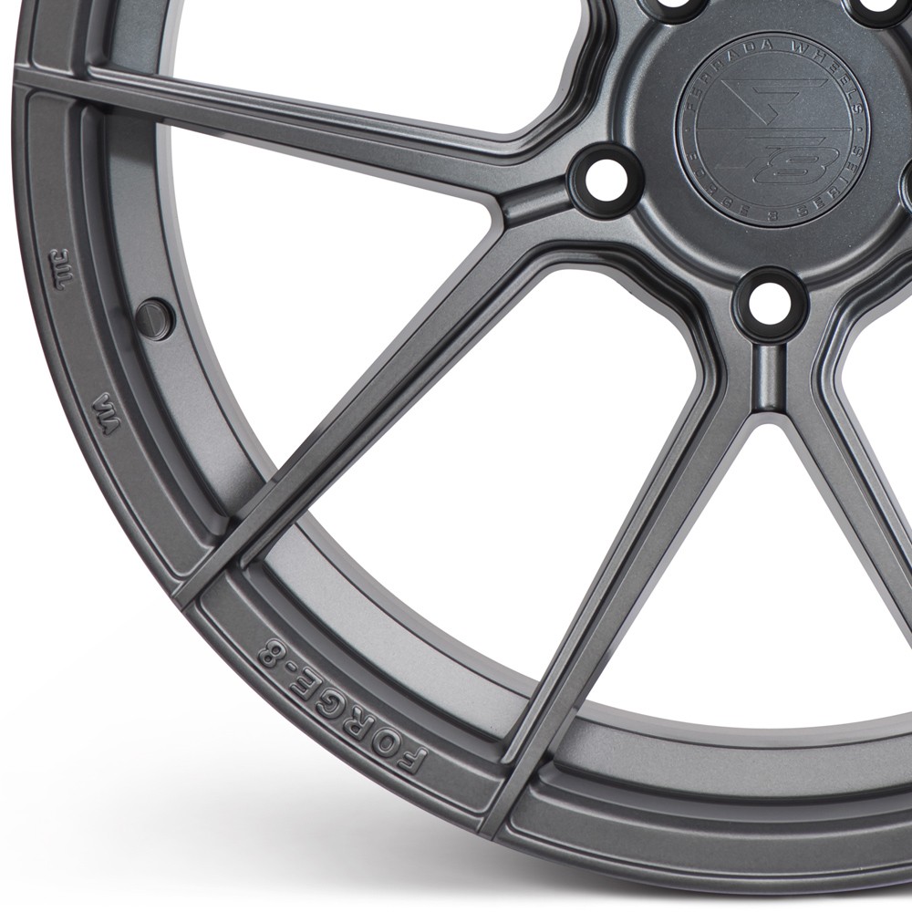20" FERRADA F8-FR8 GRAPHITE FORGED CONCAVE WHEELS RIMS FITS AUDI R8
