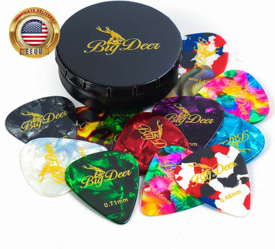 16 Pack Celluloid Guitar Picks ，Includes Thin,Medium, Heavy & Extra Heavy Picks