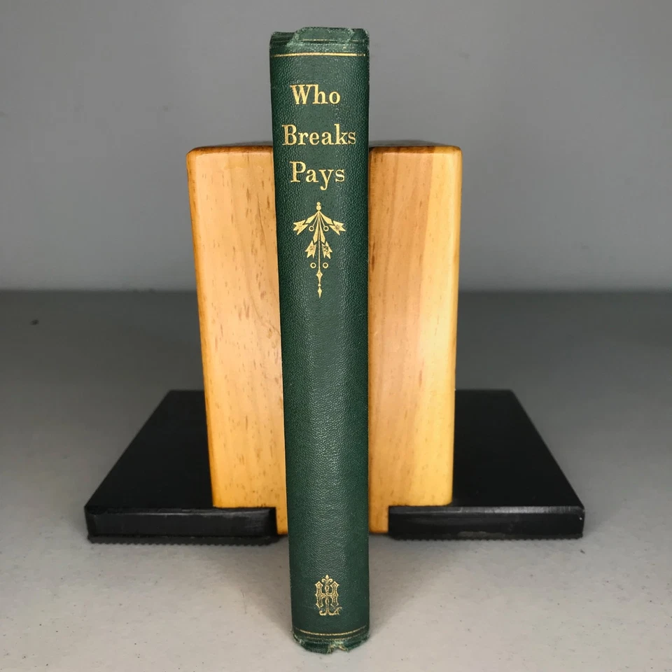 Who Breaks—Pays (1866) — Author of Cousin Stella — Leypoldt & Holt — Green Gilt - Image 3 of 4