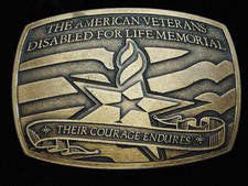 QE15121 2006 THE AMERICAN VETERANS DISABLED FOR LIFE MEMORIAL MILITARY BUCKLE