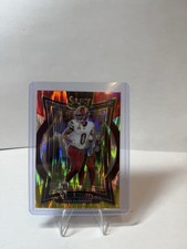 2024 Panini Select Mike Sainristil Concourse #76 Red & Yellow Shock Prizm (RC)