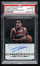 2012 Prestige Prestigious Picks Signatures Tobias Harris PSA 10 GEM MT Auto 03rx