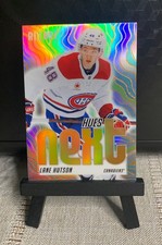 2025-26 Upper Deck Allure Lane Hutson #HN-15 Hues Next Orange Canadiens