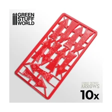 Green Stuff World Charge and Retreat Arrows - Red New