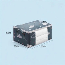 Large Capacity Clothes Storage Bag Organizer with Reinforced Handle Suitable for