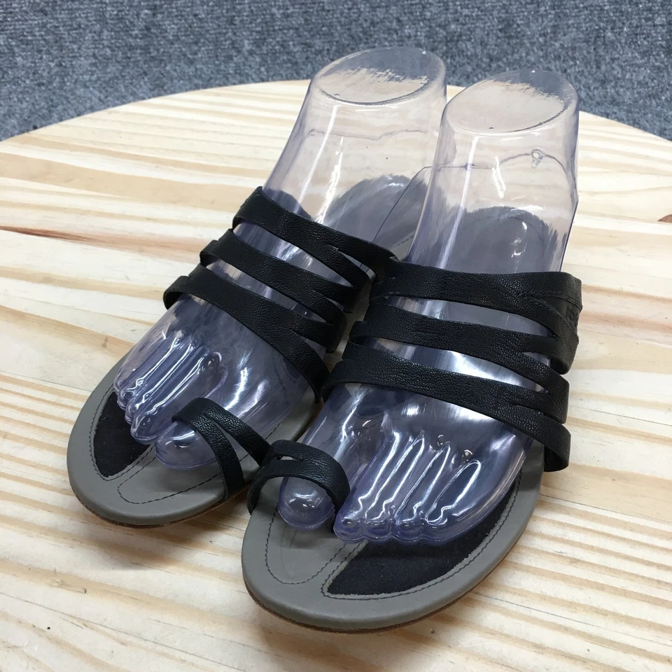 Sandalias Patagonia para mujer 7 rebanadas Bandha sin cordones cuero negro informales Foto 3 de 4