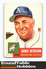 1953 Topps Rookie Philadelphia Athletics Bobo Newsom #15