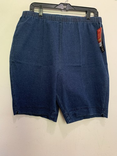 LA Blues Denim Fahrradshorts Damen Größe 18/20 elastischer Bund Mom NEU