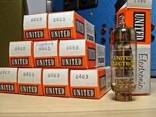 Konvolut 10x Röhre United USA 6463 (~12BH7 E...