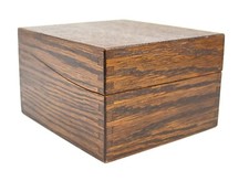 HARRY C. HEDBERG Stock No. 356 Dark Wood Dovetail Index File Box * Made in USA