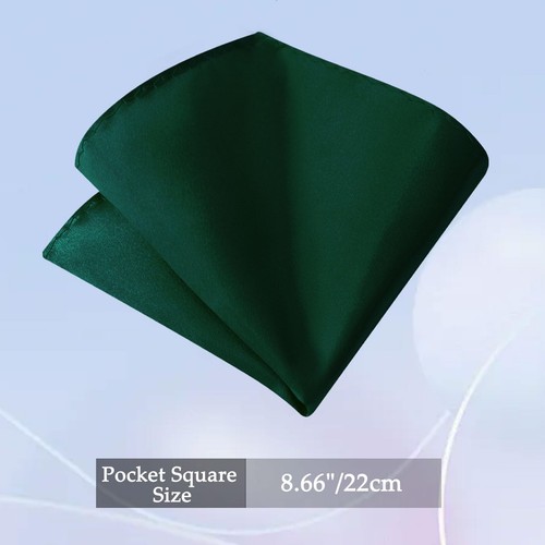 Bow Tie Pre-tied Bowtie Adjustable Solid Color Bow Ties for Men and Pocket Sq... - Picture 5 of 7