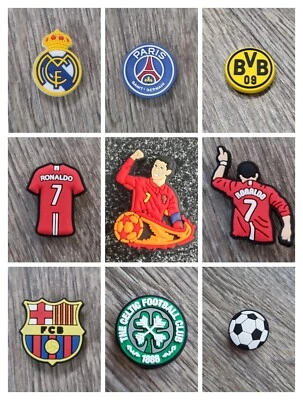 Football Colours & Player Style Shoe Charms – Club-Inspired Jibbitz Accessories