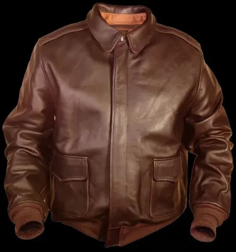 *Airforce Leather Retro Motocycle Jacket Flying Coat unisex Men's Jacket//* - Picture 11 of 27