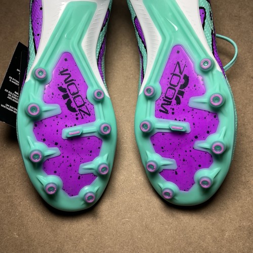 Nike Zoom Superfly 9 Elite AG Soccer Cleat Turquoise Men 4.5 /Women 6 DJ5165-300 - Picture 12 of 13