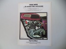 advertising Pubblicità 1972 MOTO TRIUMPH TRIDENT 750