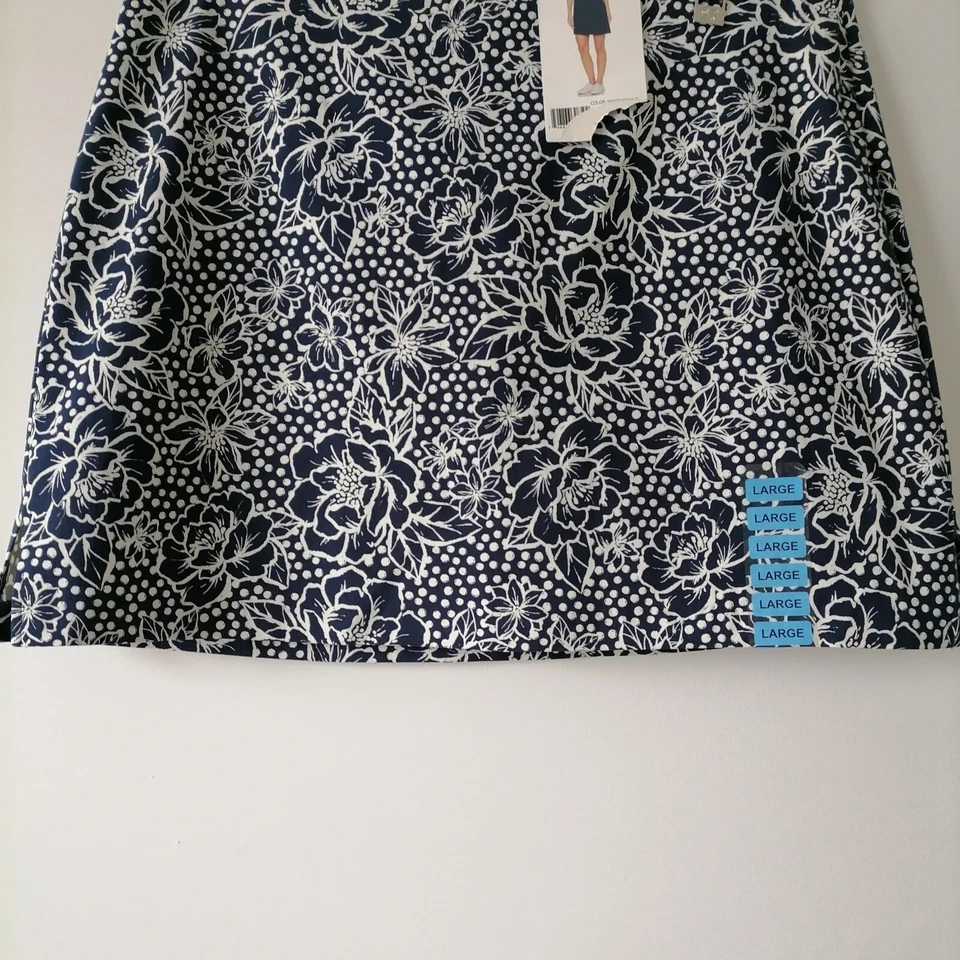 Pantalones cortos Rafaella para mujer azul marino floral a lunares cómodos se adapta a tu forma talla L nuevos con etiquetas Foto 3 de 4