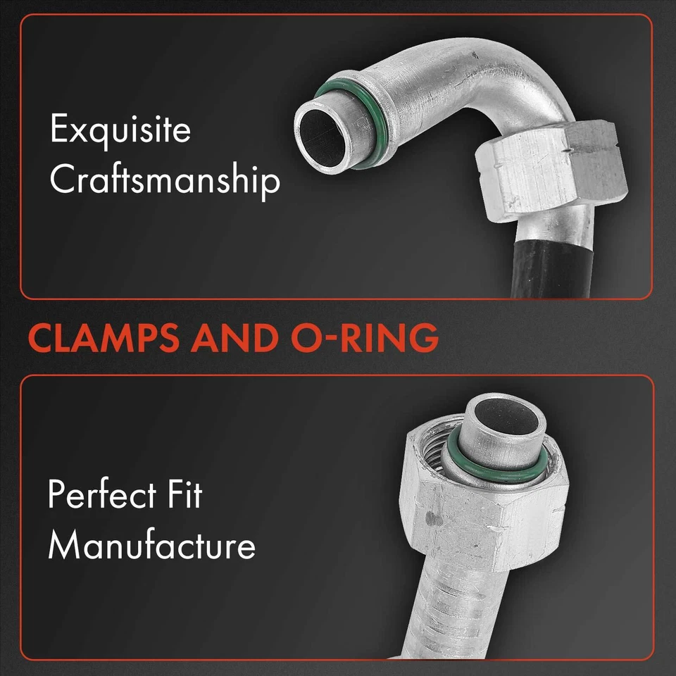 Línea de descarga de manguera de refrigerante de aire acondicionado para Audi A4 A4 Quattro 97-00 VW Passat 98-01 Foto 3 de 4