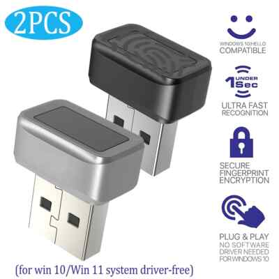 USB Fingerprint Reader Password Free Security Key For Windows 10 Hello Biometric
