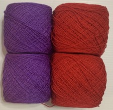 Crystal Lace yarn. Colors: 983 38. Acrylic/Rayon 900yds. each.1 set of 4.