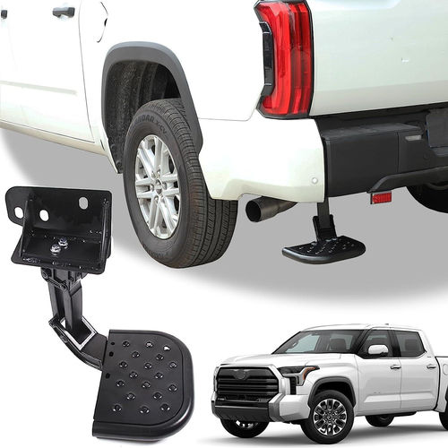 Steel Truck Bed Side Step Retractable Bumper Step Fits for Tundra 2022