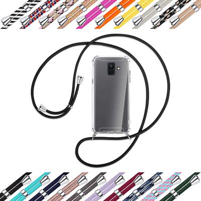 Handykette (S) für Samsung Galaxy A6 2018 (A600, 5.6'') Umhängehülle mit Band