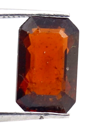 Rectangle Octagon Natural Hessonite Garnet Loose Ceylon Brown Gem 1.65 Ct 8x5 mm