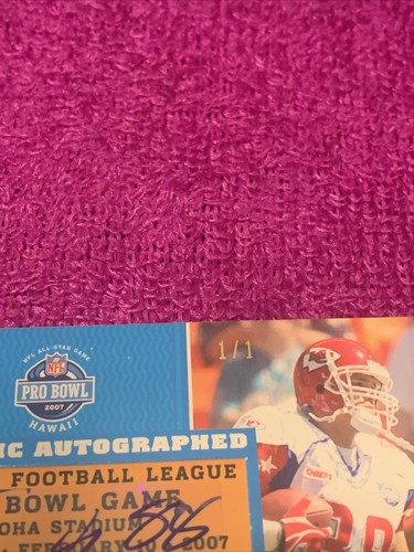 TONY GONZALEZ 2007 TOPPS TX EXCLUSIVE AUTHENTIC PRO-BOWL TICKET STUB AUTO #d 1/1 - Picture 3 of 8