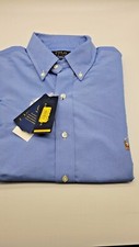 NWT Men's Ralph Lauren Button-Down Oxford Performance Shirt Blue LT 4XLT 4XB 022