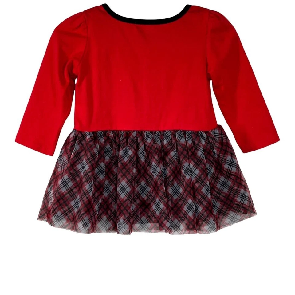 Disney Dress Baby Girls Minnie Mouse 18 Months Kids Long Sleeve Red Fall Casual - Image 4 of 4