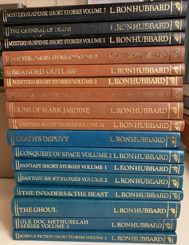 L. Ron Hubbard Classic Fiction Series 17 Volume Set RARE Books Author Services